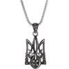 fhyenz FFZHZHF Collane da uomo Gioielli da donna Retro Punk Nettuno Po eidon Collana con tridente Ucraina Emblema nazionale Ciondolo adatto per uomo Gioielli alla moda alla moda Acce orie Regalo