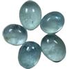 Gemsonclick Genuine Aquamarine cabochon 7.5 carati 5 pezzi lotto sciolto gemma ovale marzo Birthstone