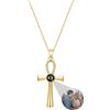 GROBTE Collana Con Proiezione Di Croci Personalizzate Ciondolo Con Proiezione Di Foto Collana D'argento Foto Personalizzata Ti Amo in 100 Lingue Regalo Di Gioielli Commemorativi per Uomini E Donne