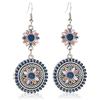floweragrant Orecchini D'Argento Per Donne, Retro Luxulite Full Drilling Water Drop Strass Orecchini Femminili Orecchini Dolci Orecchini Lunghi Orecchini Di Cristallo Regali Per Ragazza, Moglie, Sorella, Figlia,
