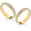 Donipreziosi Coppia Fedine Personalizzabili in Argento 925 con Incisione Nome e Data - 2 Anelli Fidanzamento Lui e Lei - Regalo San Valentino, Anniversario - Fedina Personalizzata Uomo Donna