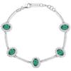 Brosway Bracciale Donna, Bracciale Rigido in Argento e Life Green | Collezione Fancy - FLG34