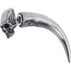 Alchemy Gothic Tomb Skull Horn Unisex Orecchino con perno colore argento peltro