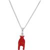 Donipreziosi Collana con Ciondolo Corna Mano in Argento 925% - Made in Italy - Catenina Collanina Donna Ragazza Bambina Uomo con Pendente Porta Fortuna Scaramanzia