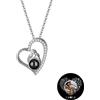 TAISGONGBY Collana a Proiezione con Foto, Collana a Proiezione a Cuore Personalizzata