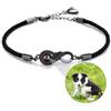 ZqlDDayUP Braccialetto con foto Braccialetto personalizzato abbinato per coppie, braccialetti personalizzati con foto a forma di infinito Braccialetti "Attrazione" per lui e per lei