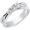 Anellissimo Anello trilogy incrocio donna argento 925 con zirconi taglio brillante - 16
