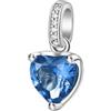 Brosway Charm Donna in Argento e Freedom Blue con Simbolo Cuore | Collezione Fancy - FFB18