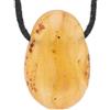 Lebensquelle Plus Ciondoli a goccia rari con cordino in cotone Set collana in pietra naturale