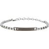 Breil, Collezione Tag and Cross, Bracciale Uomo in Acciaio IP Black e Cubic Zirconia, Pratica Chiusura a Moschettone, Idee Regalo Uomo, Lunghezza Regolabile 17-22 cm, Black