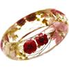 SOIMISS 1pezzi Braccialetto in Resina Con Fiori Secchi Bracciale Con Foglia Secca Bracciale in Resina Braccialetto Con Fiori Secchi Per Donne e Ragazze