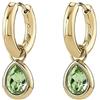 Brosway Orecchini Donna Brosway Cerchio in acciaio oro e cristalli verdi BYM217