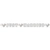 Folat - Just Married Letter Banner Rings