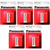 PANASONIC Confezione da 5 blister da 1 batteria Red Special Power 3R12/Flat Zinco-Carbon 4,5 V