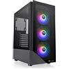Thermaltake View 200 TG ARGB Custodia per computer ATX in vetro temperato Mid Tower con ventola ARGB anteriore 3x120mm, CA-1X3-00M1WN-00