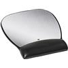 3M Precise Leatherette Mouse Pad w/Wrist Rest, Nonskid Base, 8-3/4 x 9-1/4, Black