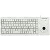 CHERRY G84-5400 XS, Tastiera Compatta con Trackball, Layout Tedesco (QWERTZ), Con Cavo (Connessione USB-A), Interruttori Meccanici ML, Grigio Chiaro