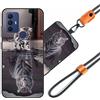 JEZSTHAI Cover Compatibile con TCL 305 Custodia in Silicone TPU Morbido con Cordino/Laccio Tracolla Cellulare,Antiurto AntiGraffio Protettiva Bumper Case con Disegno Motivi,Cover*A05