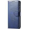 Hkess Custodia Placcatura Specchio per Xiaomi Mi 10/Mi 10 Pro Funzione Stand Traslucido Clear View Standing Cover 360 Gradi Protezione Cassa Mirror Flip Antiurto Anti Graffio Bumper, Blu