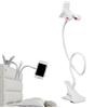 YNPQTDS Supporto per telefono da letto regolabile con clip, supporto per smartphone pigro a collo d'oca, per smartphone fino a 3,5 pollici di larghezza