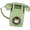 AsrMyjcx Supporto da Parete per Telefono Fisso retrò, Telefono a quadrante, Decorazione per la casa, Tipo Vintage, Telefono Antico per Affari, Feste, Famiglia, Verde