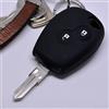 mt key Custodia morbida in silicone copertura protettiva chiave auto 2 pulsanti nero compatibile con Dacia Dokker Sandero Duster Lodgy Logan Renault Clio Twingo