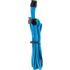 Corsair Cavi Protetti Singolarmente con Guaina PCIe (Connettore Singolo) Type 4 Gen 4 Premium - Blu