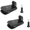 Acxico 2 pz 360 Rotary Zaino Cappello Monti Clip Veloce Morsetto di Montaggio, Supporto Action Cam per GoPro Hero 2 3 3+ 4