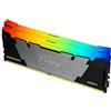 Kingston FURY Renegade RGB 32GB 3600MT/s DDR4 CL16 DIMM (Kit da 2) 1Gx8 Memoria Gaming per Computer - KF436C16RB12AK2/32