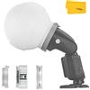 Godox ML-CD15 Diffusion Dome w/3 adattatori, diffusore di luce flash, adatto per Godox V1 Pro V1 AD100 Pro AD200Pro AD300Pro AD400Pro V860III V860II V850III TT685II TT600 TT600S AD200 ML60II Bi ML30