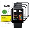 X-Dision [3 Pezzi] Pellicola Protettiva Compatibile con Xiaomi Redmi Watch 2 Lite,[Resistente ai Graffi][3D Curved Full Cover] Pellicola Protettiva per Xiaomi Redmi Watch 2 Lite