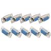 Futheda 10 pz Computer DB9 Femmina a Maschio Connettore RS232 Presa Adattatore a saldare Tipo 9 Pin D-SUB Connettori