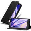 Cadorabo Custodia Libro per Nokia 5.1 2018 in NERO DI NOTTE - con Vani di Carte, Funzione Stand e Chiusura Magnetica - Portafoglio Cover Case Wallet Book Etui Protezione