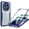 RonRun Cover per Redmi Note 14 Pro 5G, 360 Gradi Antiurto Custodia con Protezione Schermo Integrata Trasparente Rugged TPU Bumper Doppia Protettiva Cover per Redmi Note 14 Pro 5G - Blu