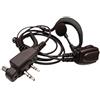 Proxel PJD-1305C-F3002 Micro-Auricolare con Supporto Cavo SPIRALATO per ICOM
