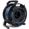 Emelec VíasCom R-SDI-3006A/120-120m Cavo Video 3G-SDI (0.8/3.75/6.0) Montato su Portacavi con BNC 3G-SDI - Driver Unifilare - Colore Blu - PVC Flessibile
