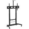 Techly 360752 Supporto da Pavimento TV LCD/LED 52-110 Altezza Regolabile 2 Mensole Nero