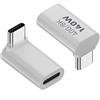 Generic Adattatore USB C Angolato - USB C Ad Angolo Retto, USB A Ricarica Rapida, USB Ad Angolo Retto, Adattatore USB A 90 Gradi, Connettore Ad Angolo Retto PD 140 W Adattatore Per Caricabatterie Rapido,