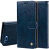 Generico compatibile con HUAWEI HONOR 10 schermo 5,84 COL-AL00 COL-AL10 COL-L29 Custodia COVER flip LIBRO STAND GEL eco pelle portafoglio porta carte (blu)