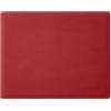 Eglooh - Mercurio - Mouse Pad in Cuoio Rosso Vivo cm 25x20 - Tappetino Mouse per Scrivania e Ufficio con Cuciture Artigianali e Fondo Antiscivolo - Made in Italy
