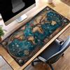 Generic Tappetino per Mouse Grande 120x60 cm, Gaming Mouse Pad Mappa Blu, con Fondo in Gomma Antiscivolo, per Mause Senza Fili, Laptop, Ufficio Casa, Lavabile, Arrotolabile, Regalo Uomo PjY8705 I-S
