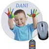 LolaPix Tappetino Mouse Personalizzato. Tappetini Personalizzati. Tappeto Personalizzato Festa della mamma. Mousepad Personalizzabile. Tappetino Scrivania. 20x20cm ROTONDO
