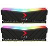 PNY 16GB XLR8 Gaming Epic-X RGB DDR4 4000MHz (PC4-32000) Memoria RAM - (MD16GK2D4400018XRGB), Nero