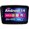 Generic SXAUTO Android 14 IPS Autoradio Per Mitsubishi Pajero Sport 2 L200 (2008-2016) - 2G+32G - Senza fili Carplay & Android Auto - GRATUITI Telecamera - DAB Fast-boot Volante 4G WIFI BT - 2 Din 9 Pollici
