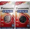 Panasonic CR2430 - Batteria al litio da 3 V, confezione da 2