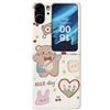 BLOTECH Custodia Carina per Oppo Find N2 Flip, Personaggio dei Cartoni Animati Fullbody Ultra Sottile Protettivo per l'orso Love Bag Custodia Cute Cartoon Cover IMD Cases Cover per Oppo Find N2 Flip