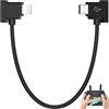 APAPATEK Cavo dati da iOS a micro USB per DJI Spark, DJI Mavic Pro/Mini 1st & SE/2 Series/Air 1st Drone Controller, Link per iPhone 14 13 12 11 Pro Max iPad 9a/8a/7a/6a/5a generazione (30 cm)