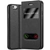 Cadorabo Custodia Libro per Apple iPhone 6 PLUS/iPhone 6S PLUS in NERO COMETA - con Funzione Stand e Chiusura Magnetica - Portafoglio Cover Case Wallet Book Etui Protezione
