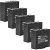 vhbw 5x batteria compatibile con Hetronic Harris P7370, P5470, P7300, P7350 Radiocomando Industriale, Telecomando (2000mAh, 3,6V, NiMH) - Nero