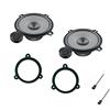 Superauto hi-fi Hertz K 130 K130 Kit 4 casse Altoparlanti 13 cm + supporti casse compatibile con Renault Megane III dal 2009 anteriore